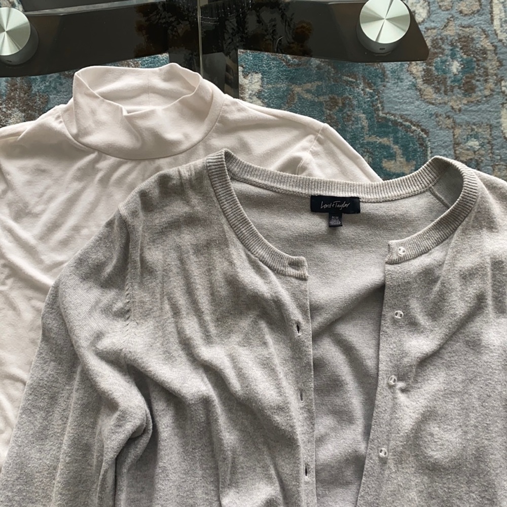 Turtleneck and Cardigan bundle